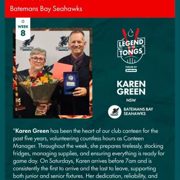 Karen Green Recognised As A Bunnings Legend Of The Tongs