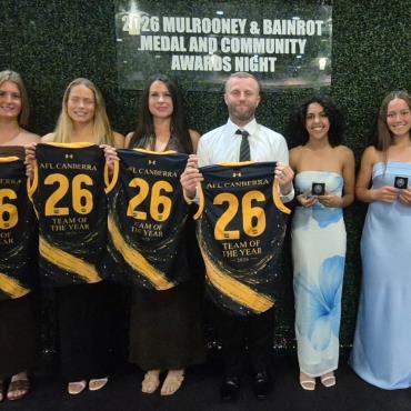 Seven Seahawks Named In 2026 Afl Canberra Teams Of The Year