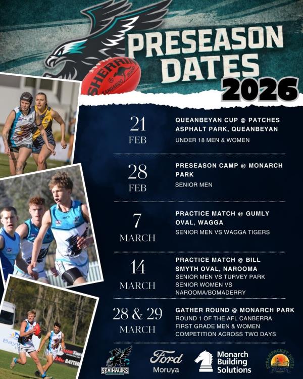 Preseason 2026: Lock in the Dates